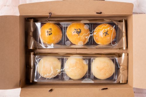 預購【肆月商鋪】花好月圓禮盒(3入月娘酥，3入鴛鴦蛋黃酥)