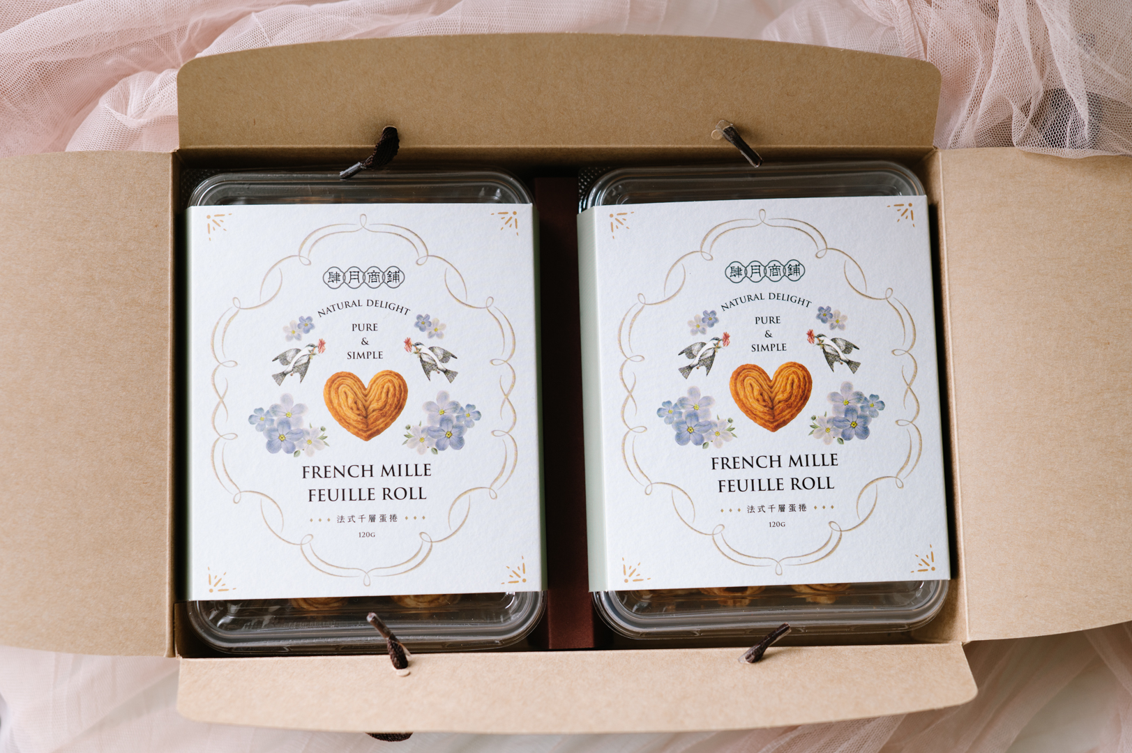 千層蛋捲二入禮盒